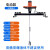 南啵丸IBC吨桶1000L气动搅拌机油漆涂料横板式工业化工电动搅拌器分散机 H003大三缸马达