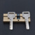 万基同润 钢质门锁芯防盗锁芯铜大门入户门锁芯2+6钥匙75中37.5+37.5mm