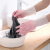女厨房乳胶橡胶耐用刷碗洗衣服胶皮家务清洁防水工业品 zx粉色+绿色 S