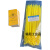 黄色扎带吊牌警示贴垃圾分类尼龙塑料垃圾袋封口标签扎绳医院  ONEVAN 黄色扎带(4*200mm)1包100根