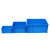 周转箱长方形大号塑料加厚灰色收纳盒子储物盒转运筐框子物流箱子 600*230外径600*400*230 蓝色