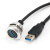 D型USB3.0母座数据线直通免焊延长双通对接固定插座面板带线模块2定制 AUSB-3.0 高速双通 黑色 1m