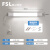 FSL·FUNFSL佛山照明一体化长条LED灯日光灯管家用超亮节能宽体三 一体长条LED灯0.6米18W 5700K[