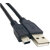 F310 F128 F220 F318移动硬盘数据线USB2.0 传输线 连接 黑色 0.5米