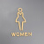 立体男女洗手间指示牌卫生间标识牌金色克力加厚厕所导向牌 金色男女共用一对 20x135cm