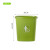 垃圾桶大容量办公室户外物业带盖厨房商特大 加厚绿色30L无盖