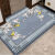 进门地垫门口入户门脚垫新中式耐脏垫子客厅门垫卧室地毯定制 出入平安+蓝色花款 60*90厘米()
