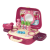 迪士尼草莓熊小女孩六一儿童节礼物生日仿真美妆玩具模拟化梳妆台手提箱