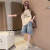 溜溜蛙女童夏装套装2024新款洋气儿童网红中大童夏季韩版时髦运动两件套 咖啡色套装 120cm
