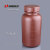 NIKKO塑料瓶大容量大小口试剂瓶广口黑色棕色避光瓶HDPE白色样品 棕大口3L