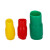 克洛伊裸端子绝缘软护套电线铜鼻子黄绿红保护套管V10/1625平方电缆色套 红色 V1.25-1.5平方（2000只）