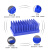 WB玻片沥水架晾片架橘色蓝色白色塑料柱式试管架66/102柱试管沥水架蛋白电泳制胶用玻璃板晾片架 玻片沥水架 蓝色【1个】