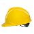 盾守安全帽国标加厚ABS防砸头盔建筑工地施工免费印字V型旋钮黄