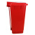 分类垃圾桶脚踏式大号红色商用方形塑料有盖办公有害垃圾脚踩小号 40升红色有害垃圾桶