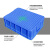 塑料框子长方形扁平胶箱大号塑胶框收纳箱转运箱加厚长型周转箱浅 25号胶箱蓝色 大号