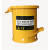 废弃物垃圾桶防火防爆废物桶实验室安全产品学校科研生物制药场所 黄色10加仑