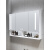 太空铝智能浴室镜柜卫生间除雾带灯光储物收纳镜子挂墙置物架镜箱 K1黑色60CM加厚普通镜柜