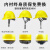 OEING高强度安全帽工地施工建筑工程领导监理头盔加厚电力劳保透气印字 三筋黄色