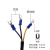 冰筑 电源线三芯开关电源交流输入线带U型端子线 0.75平方1.5M（适用600W以下）