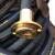 高压油管总成钢丝编织液压胶管耐高温高压蒸汽橡胶软管输油管防爆 褐色