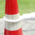 金固牢 路锥连接杆伸缩杆 塑料警示杆交通设施雪糕桶筒反光警示杆 2米黄黑塑料连接杆
