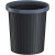 BONZEMON 垃圾桶 压圈垃圾桶家用客厅卧室厨房卫生间办公大容量纸篓黑色压圈