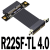 定制4.0PCI-Ex4延长线转接x4支持网卡硬盘USB卡ADT定制HXM6763 R22SF-TL 4.0 0.35m