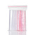 联嘉 PE透明自封袋加厚塑料袋密封袋塑料袋 宽8cmx长12cm×厚6丝 红边 1包（100个）