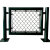 篮体育场防护网运动场菱形勾花网围栏学校操场包塑隔离网 浅绿色2米高口字框