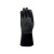 代尔塔201781防爆型PVC涂层防化手套棉绒衬里防水防滑无缝全涂层手套 黑色 8 