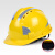 酷仕盾反光安全帽工地男国标abs透气建筑工程施工劳保头盔印字定制 反光三筋豪华升级款-黄色（旋钮）