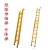 电工专用关节玻璃钢梯折叠梯人字梯合梯伸缩梯绝缘梯直梯 伸缩梯6米