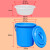 干湿过滤分离带滤网垃圾桶大号厨房厨余茶水茶叶沥水潲水桶篮 黄色50K型+沥水篮