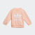阿迪达斯儿童运动套装男女小童官网防风休闲外套长裤两件套H35568 粉色70%棉 74CM