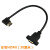 HDMI公对母带耳朵带螺丝孔左右镀金弯头延长线固定高清4K视频短线 右弯HDMI带耳朵 其他长度