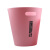 茶花垃圾桶 卫生间无盖垃圾筐 废纸篓 清洁收纳筒塑料纸篓 小号浅粉色3.6L 5个装 1526