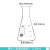 玻璃三角烧瓶:锥形瓶50ml100ml150ml200ml250ml500ml1000ml 300ml直口