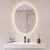 圣莉亚（SENLIA）智能浴室镜椭圆带灯led发光洗手间厕所卫浴镜触摸屏卫生间浴室镜 白光+双触控+除雾（可选暖光） 700X900mm