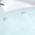 德国欧贝姿（OUBEIZI）三角扇形浴缸恒温加热冲浪按摩时尚小户型卫生间亚克力材质独立式墙角浴池 五件套冲浪按摩+圆形恒温电脑板 1.5m