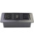 嵌入式多媒体桌面插座会议插排高清办公信息USB充电隐藏线盒 银 多媒体852