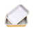 鹿色铝箔盒外卖打包盒烧烤长方形一次性商业专用餐盒加厚空气炸锅 C112-325ml 1000个