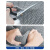 海斯迪克 HKZX-10 PVC镂空防滑垫 S形塑料地毯浴室地垫 灰色1.8*15m加密5mm