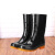 钢米 雨鞋男士水鞋雨靴防滑防水水靴 中筒单层 (单位：双) 37 黑色