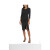 卡尔文·克莱恩（Calvin Klein）女式开衩及膝连衣裙 - 黑色 黑色的 US 4 (S)