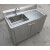 易梅 厨房不锈钢水池水槽柜式落地一体式洗菜盆洗碗池带操作台橱柜 升级120*60*80单池左平台加厚款