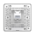 ABB弱电插座远致一位电话RJ11单口二芯线AO321明净白/灰色/金色 白色AO321