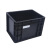 欧曼 防静电箱防静电物流箱加厚黑色导电箱电子元件物料盒 400*300*280mm 无盖