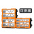 稳斯坦 抽屉式零件盒 整理盒电子元件塑料分类收纳工具盒螺丝盒 38格橙色 52.5*16*37.5cm WW-126
