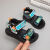 ABC六一夏季新款儿童凉鞋1-2-3岁超轻亮灯男童软底百搭小童宝宝沙滩 黑绿 22 内长14厘米