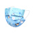 蓝冠儿童口罩3-12岁学生用（每只独立包装）一次性防护口罩防尘防雾霾 卡通蓝色50只装